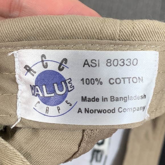 Laclede Wire Baseball Hat Mens Adjustable Beige Black Strapback Cap RCC - Picture 12 of 14